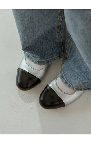Commute Double Mary Jane Flat Shoes 1cm