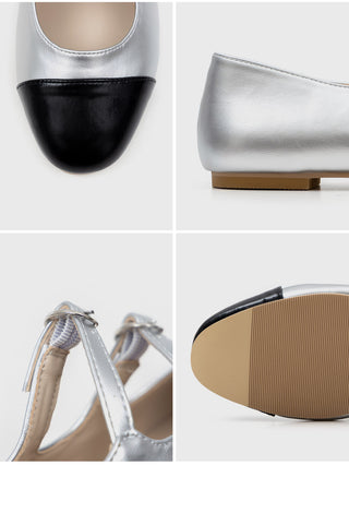 Commute Double Mary Jane Flat Shoes 1cm