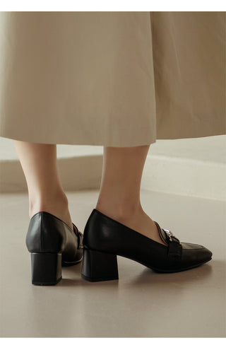 Brangi Chain Loafers Mid-heel 3cm 5cm