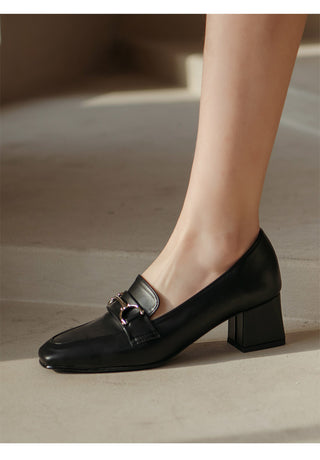 Brangi Chain Loafers Mid-heel 3cm 5cm