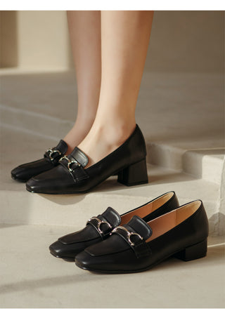 Brangi Chain Loafers Mid-heel 3cm 5cm