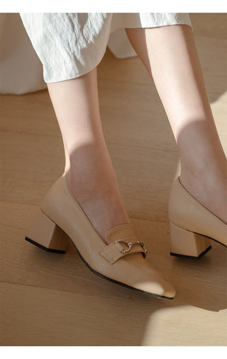 Brangi Chain Loafers Mid-heel 3cm 5cm
