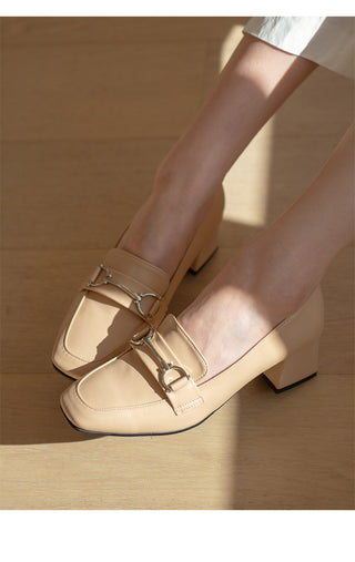 Brangi Chain Loafers Mid-heel 3cm 5cm