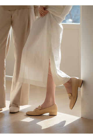 Brangi Chain Loafers Mid-heel 3cm 5cm