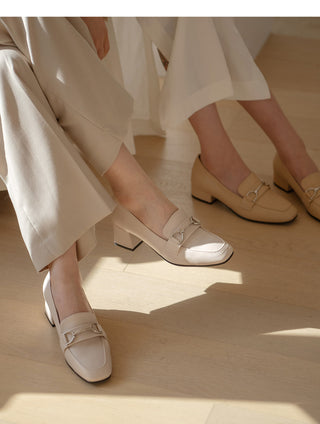 Brangi Chain Loafers Mid-heel 3cm 5cm