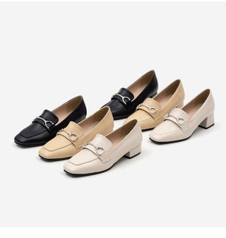 Brangi Chain Loafers Mid-heel 3cm 5cm