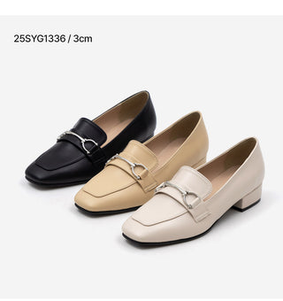 Brangi Chain Loafers Mid-heel 3cm 5cm