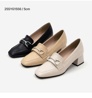Brangi Chain Loafers Mid-heel 3cm 5cm