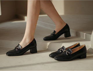 Brangi Chain Loafers Mid-heel 3cm 5cm