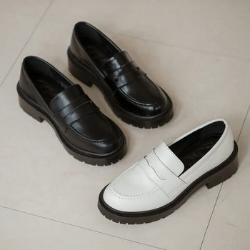 Helen Platform Penny Loafers 5cm
