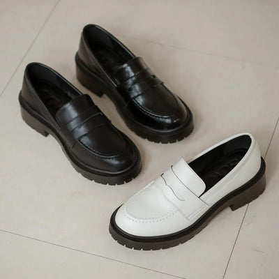 Helen Platform Penny Loafers 5cm
