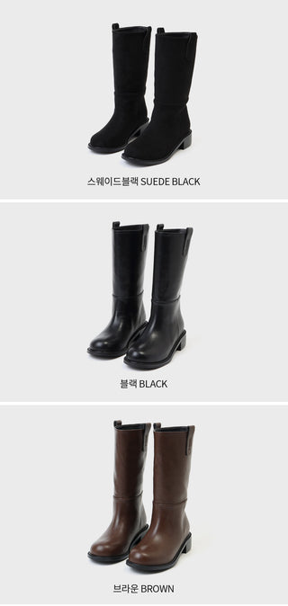 Winter Essential Danetta Simple Basic Mid-calf Boots 4cm