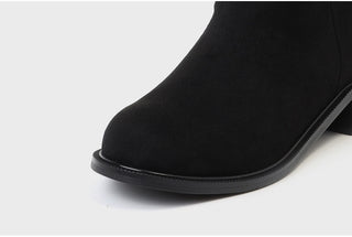 Winter Essential Danetta Simple Basic Mid-calf Boots 4cm