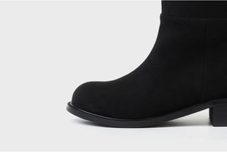 Winter Essential Danetta Simple Basic Mid-calf Boots 4cm