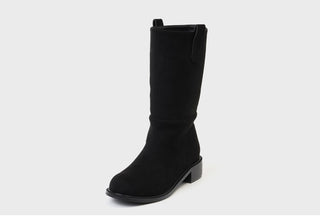 Winter Essential Danetta Simple Basic Mid-calf Boots 4cm