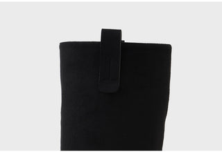 Winter Essential Danetta Simple Basic Mid-calf Boots 4cm