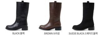Winter Essential Danetta Simple Basic Mid-calf Boots 4cm
