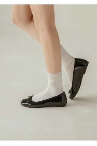 Nicoleen Ribbon Flat Shoes 1cm