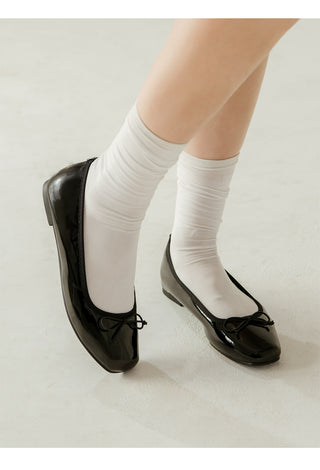 Nicoleen Ribbon Flat Shoes 1cm