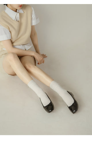 Nicoleen Ribbon Flat Shoes 1cm