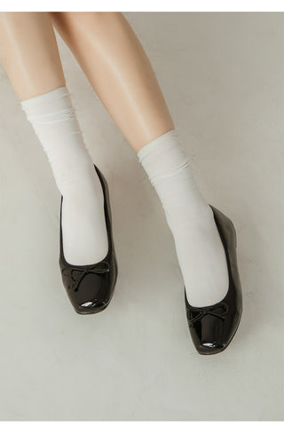 Nicoleen Ribbon Flat Shoes 1cm