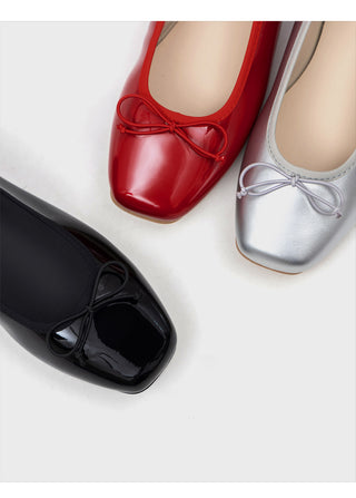 Nicoleen Ribbon Flat Shoes 1cm