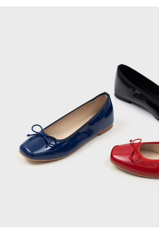 Nicoleen Ribbon Flat Shoes 1cm