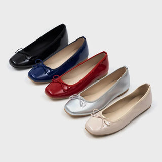 Nicoleen Ribbon Flat Shoes 1cm