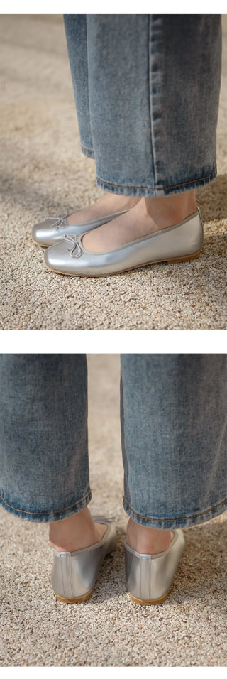 Nicoleen Ribbon Flat Shoes 1cm