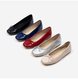 Nicoleen Ribbon Flat Shoes 1cm