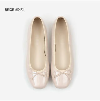Nicoleen Ribbon Flat Shoes 1cm