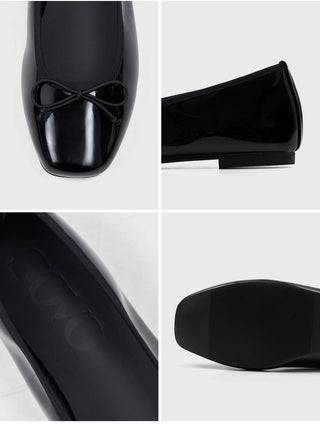 Nicoleen Ribbon Flat Shoes 1cm