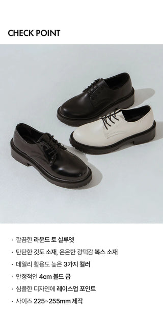 Conchi 4cm Derby Flat Loafers