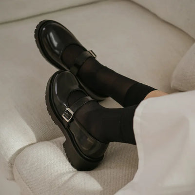 Beyond Platform Mary Jane Flats 4cm