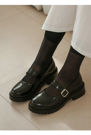 Beyond Platform Mary Jane Flats 4cm
