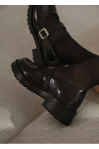 Beyond Platform Mary Jane Flats 4cm