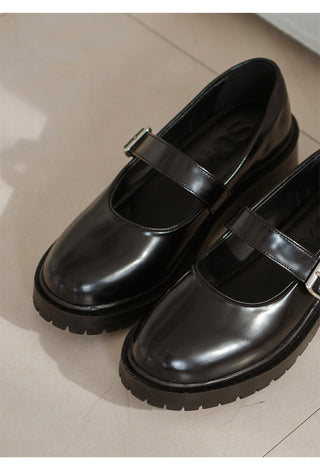Beyond Platform Mary Jane Flats 4cm