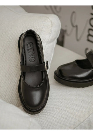 Beyond Platform Mary Jane Flats 4cm