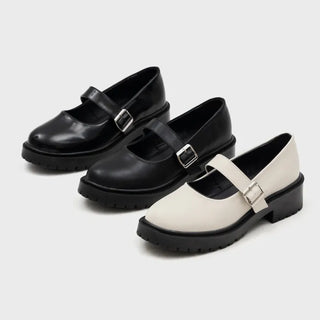 Beyond Platform Mary Jane Flats 4cm