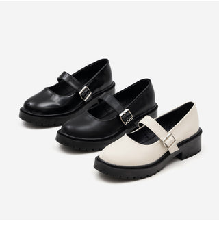 Beyond Platform Mary Jane Flats 4cm