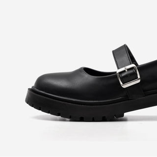 Beyond Platform Mary Jane Flats 4cm