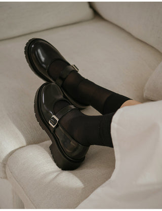 Beyond Platform Mary Jane Flats 4cm