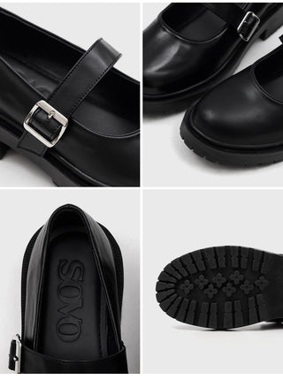 Beyond Platform Mary Jane Flats 4cm