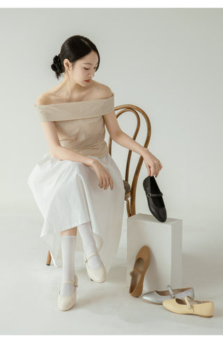 Totti Mary Jane Flat Shoes 1cm