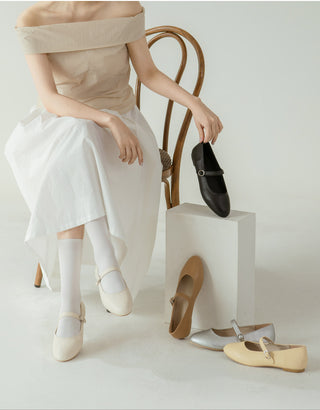 Totti Mary Jane Flat Shoes 1cm