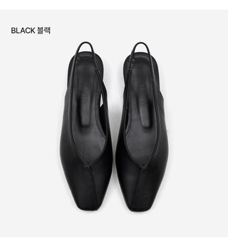 Sherman Square Slingback Flat Shoes 2cm