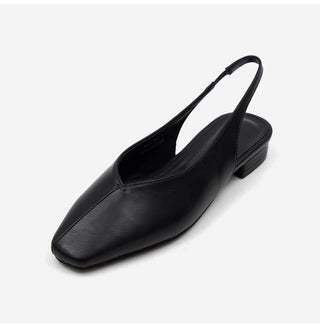 Sherman Square Slingback Flat Shoes 2cm