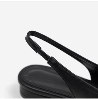 Sherman Square Slingback Flat Shoes 2cm