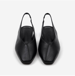 Sherman Square Slingback Flat Shoes 2cm