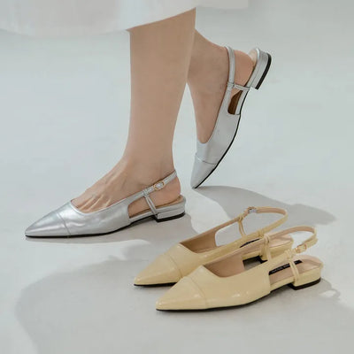 Leond Slingback Flat Shoes 2cm